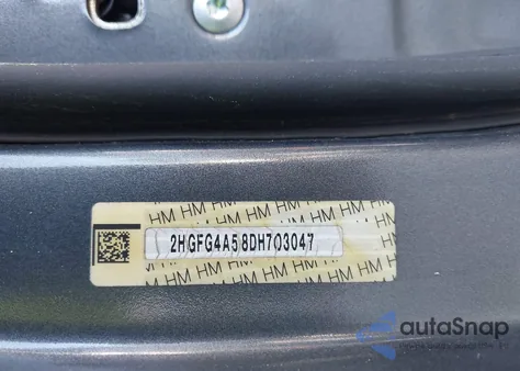 2013 Honda Civic Si из США, поврежденный, VIN 2HGFG4A58DH703047